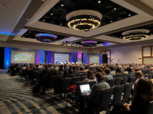 A full hall of attendees at the opening session of the 2022 ARPA-E Energy Innovation Summit