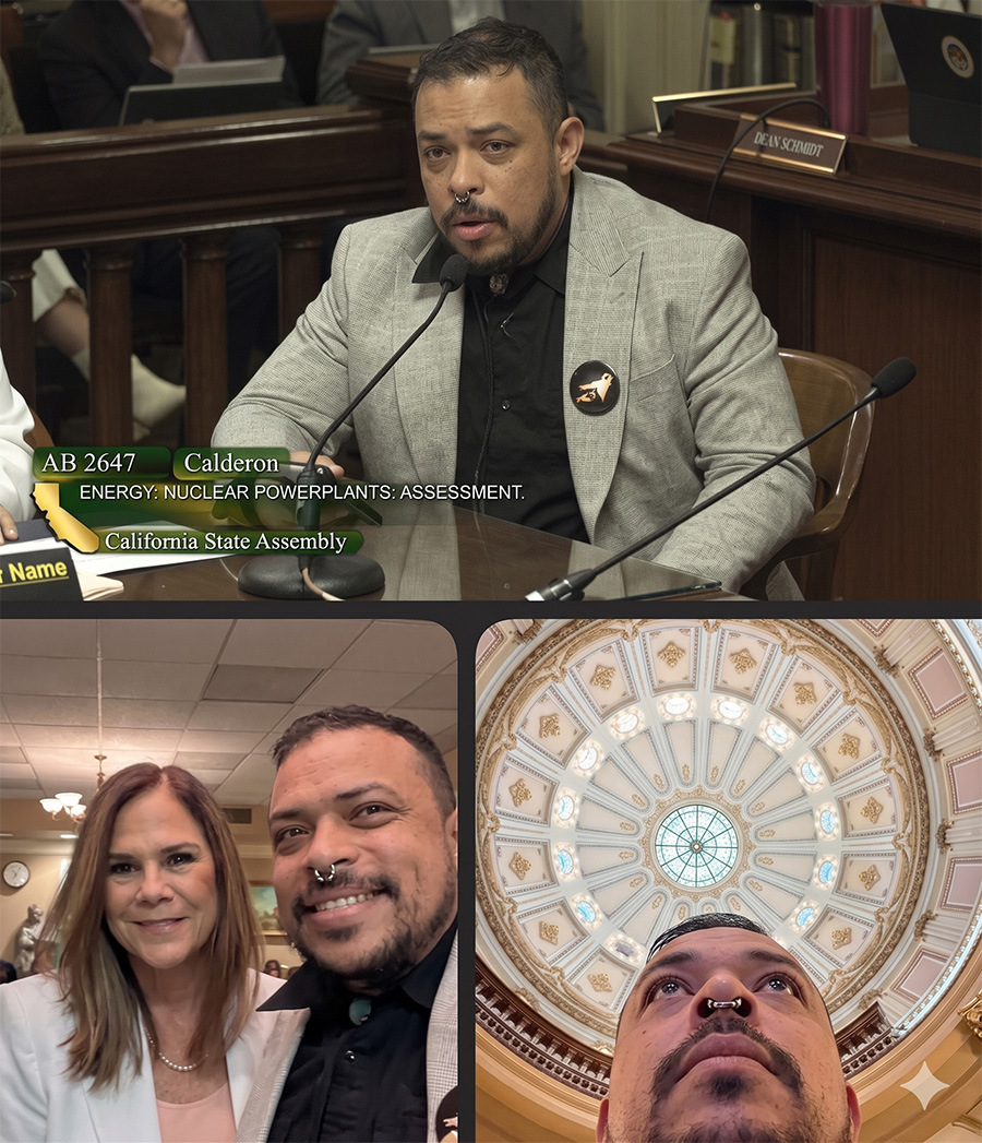 Guido Núñez-Mujica testifying before the California State Assembly on AB 2647