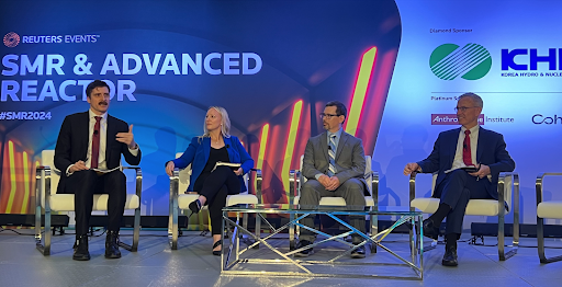 The four Reuters SMR & Advanced Reactor panelists in conversation on stage